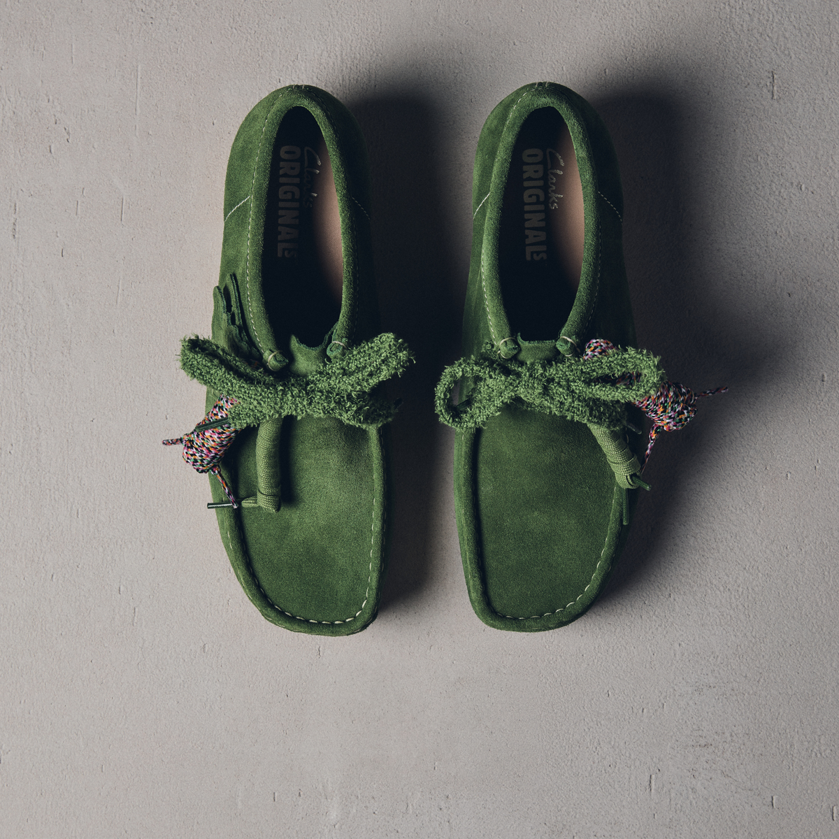 Clarks Wallabees Green Suede Clarks 2604 (w) Bright Pink Sde – Clarks