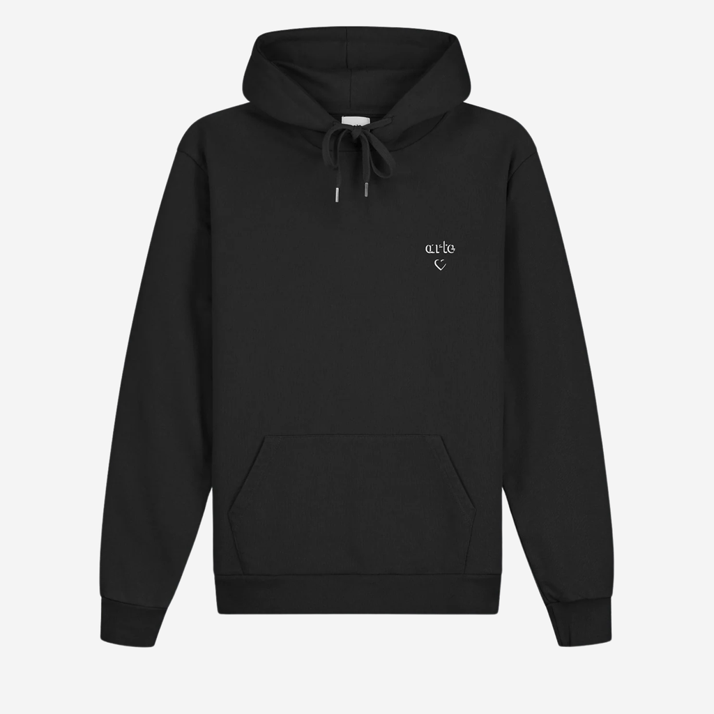ARTE HEART HOODIE - ARTE face sweat noir