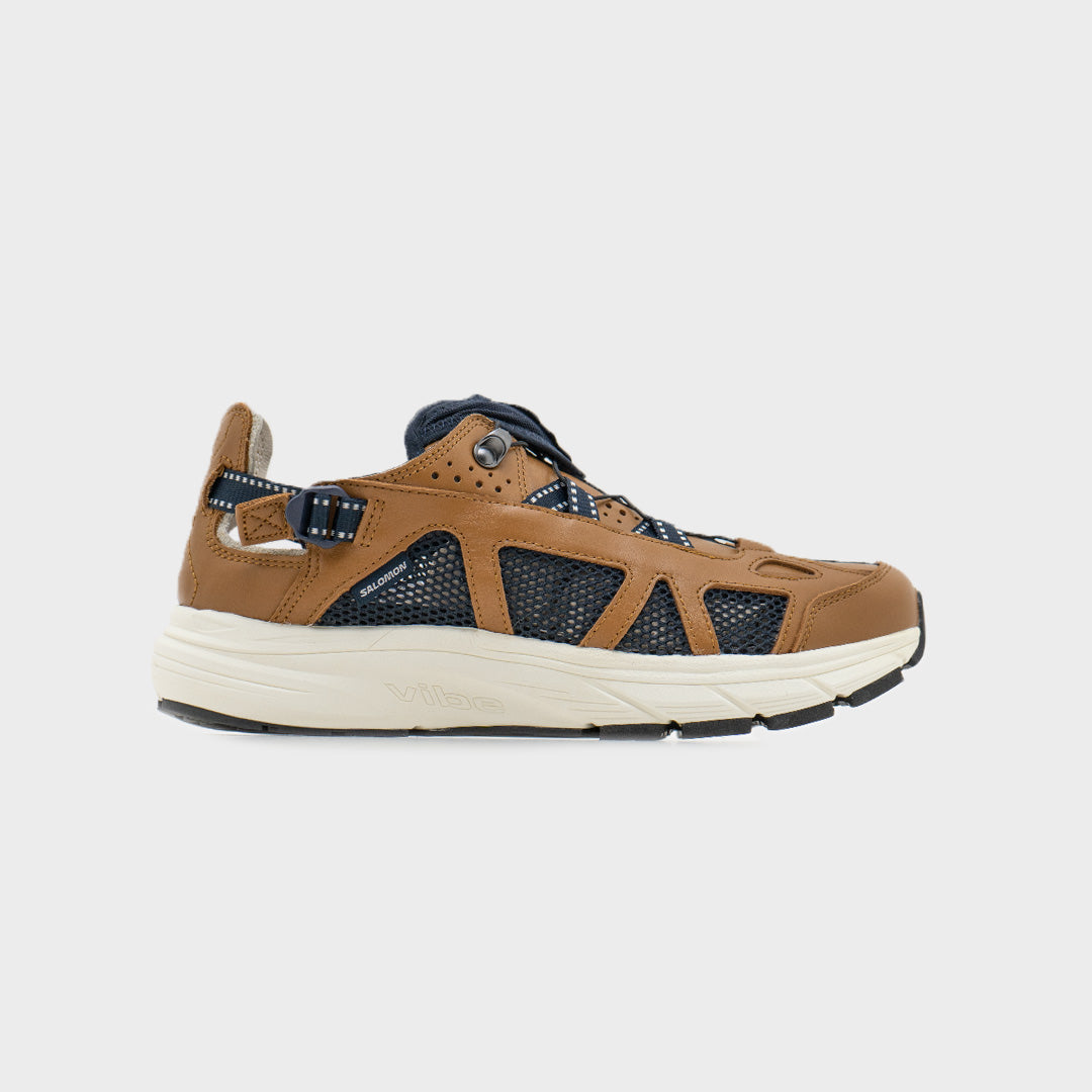 靴 Salomon Techsonic LTR Advanced Men's Salomon Techsonic Leather LTR Advanced Safari Brown